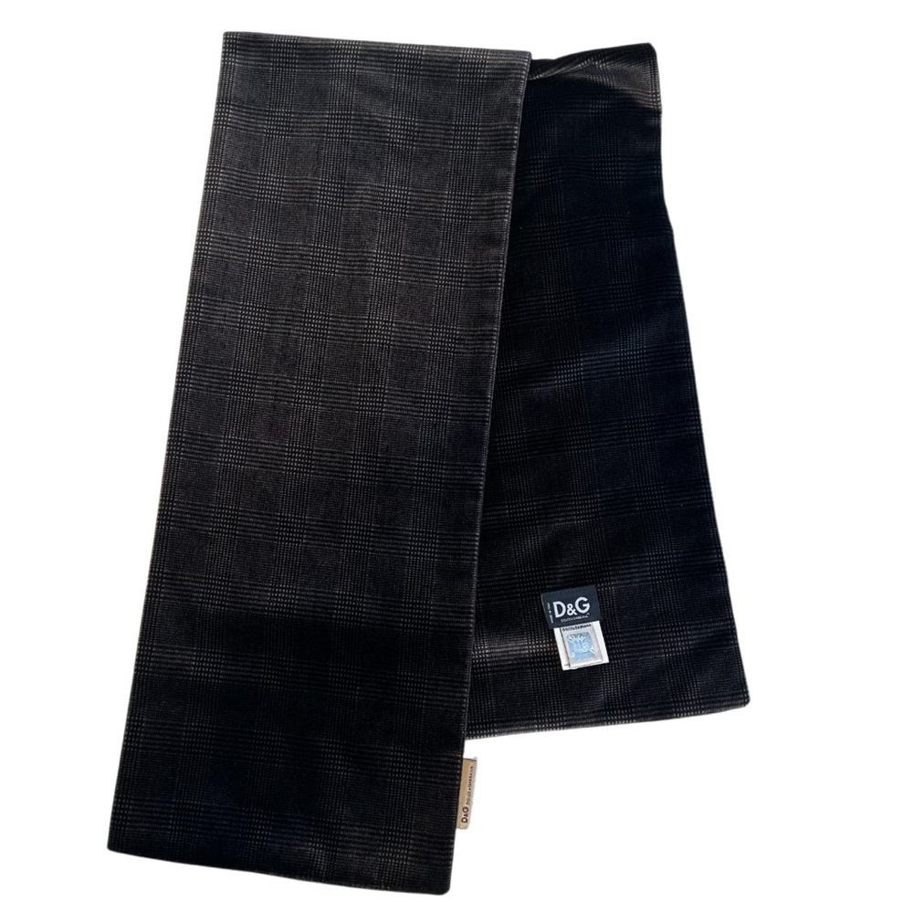 D&G Plaid Velvet Scarf